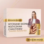 Wycinanie skórek nożyczkami z haczykiem